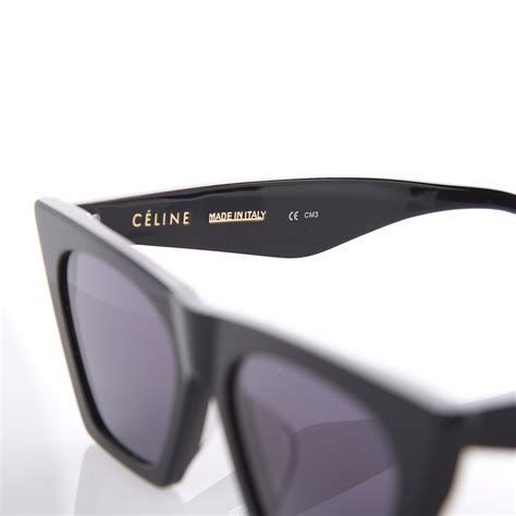 celine edge cl 41468 s|CELINE Edge Sunglasses CL 41468/S Black .